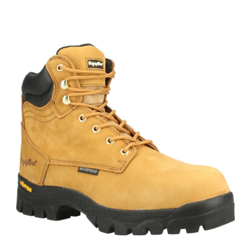 Refrigiwear Men's Tan Ice Logger Leather Boots Size 10